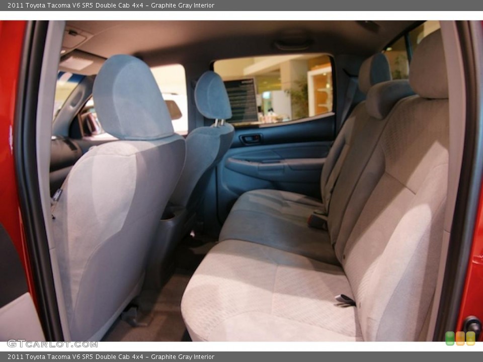 Graphite Gray Interior Photo for the 2011 Toyota Tacoma V6 SR5 Double Cab 4x4 #44895314