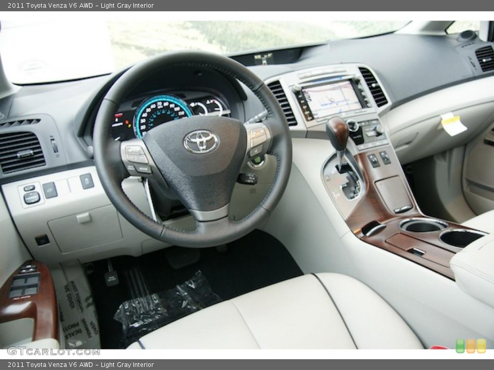 Light Gray Interior Prime Interior for the 2011 Toyota Venza V6 AWD #44895550