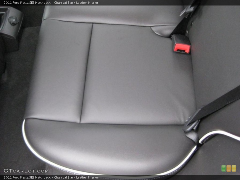 Charcoal Black Leather Interior Photo for the 2011 Ford Fiesta SES Hatchback #44896766