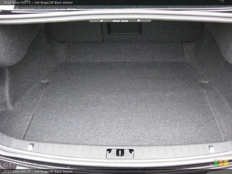 Soft Beige/Off Black Interior Trunk for the 2012 Volvo S60 T5 #44897146