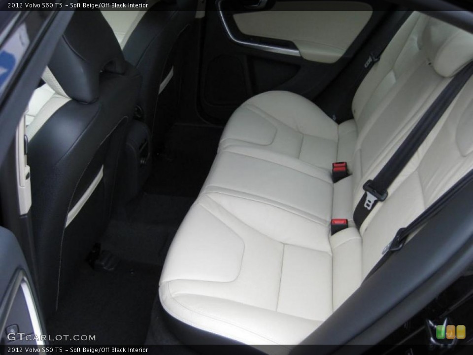 Soft Beige/Off Black Interior Photo for the 2012 Volvo S60 T5 #44897214