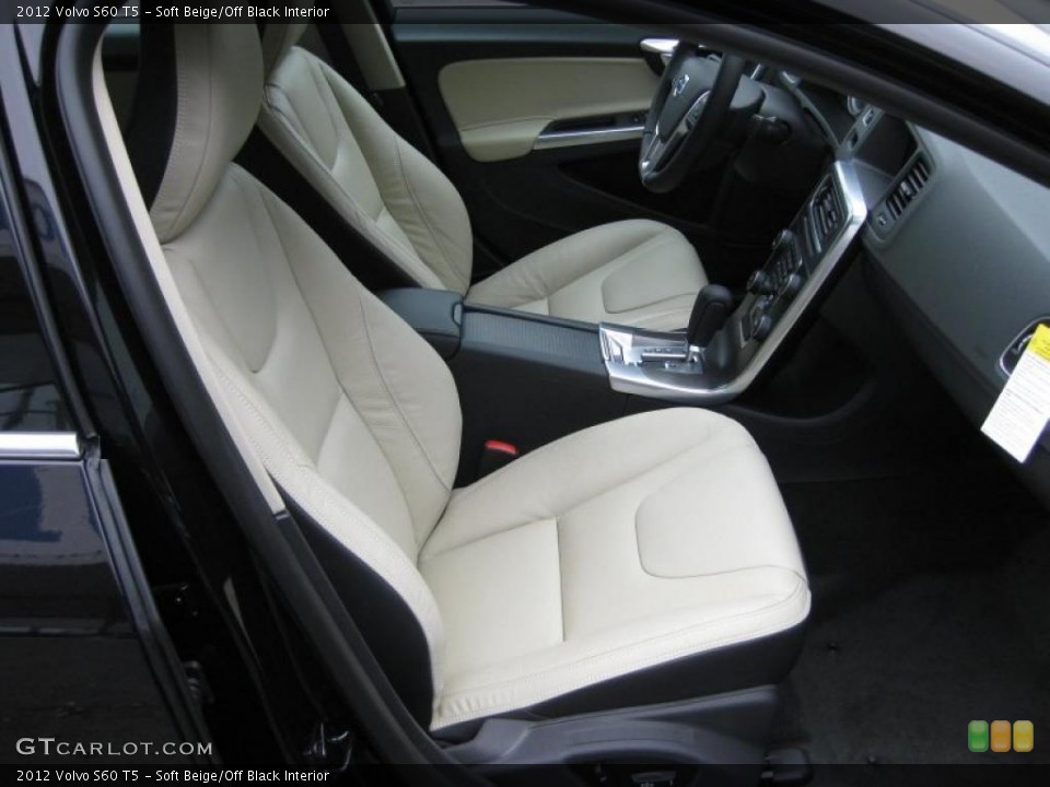 Soft Beige/Off Black Interior Photo for the 2012 Volvo S60 T5 #44897262