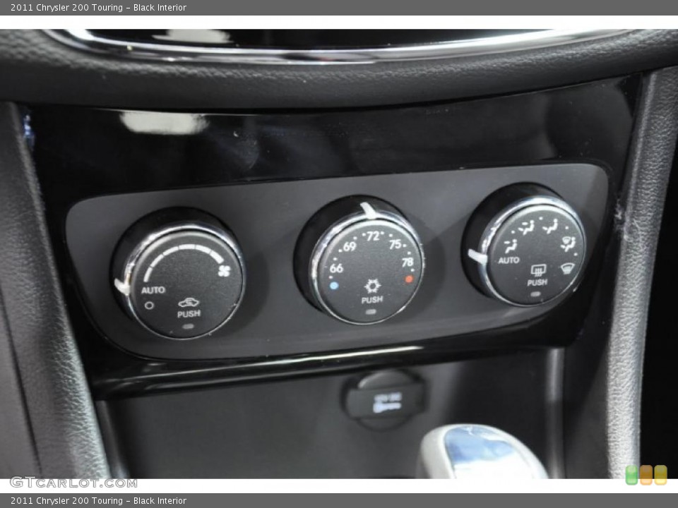 Black Interior Controls for the 2011 Chrysler 200 Touring #44897266