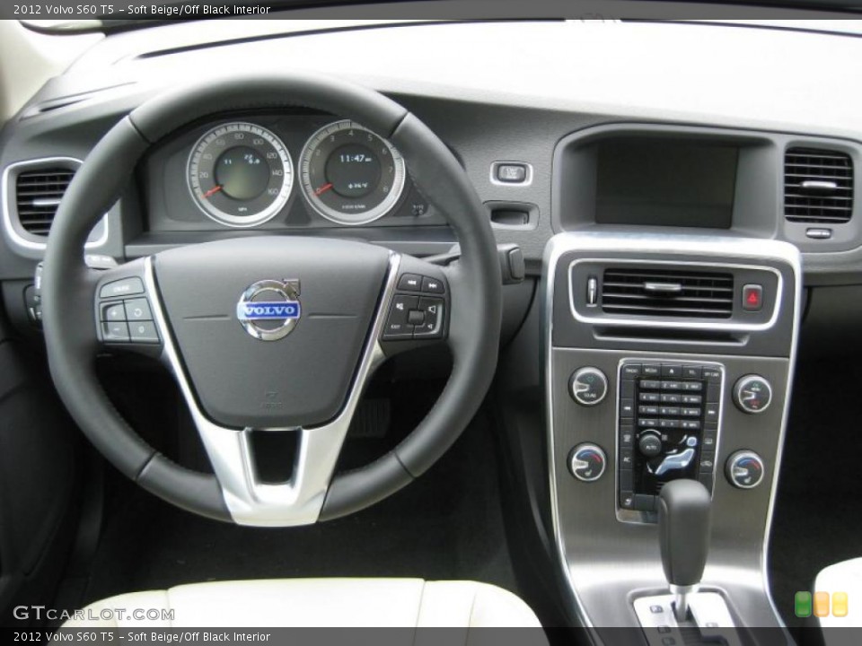 Soft Beige/Off Black Interior Dashboard for the 2012 Volvo S60 T5 #44897354