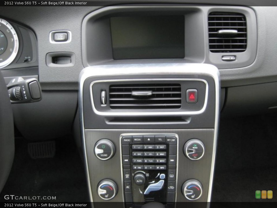 Soft Beige/Off Black Interior Controls for the 2012 Volvo S60 T5 #44897370