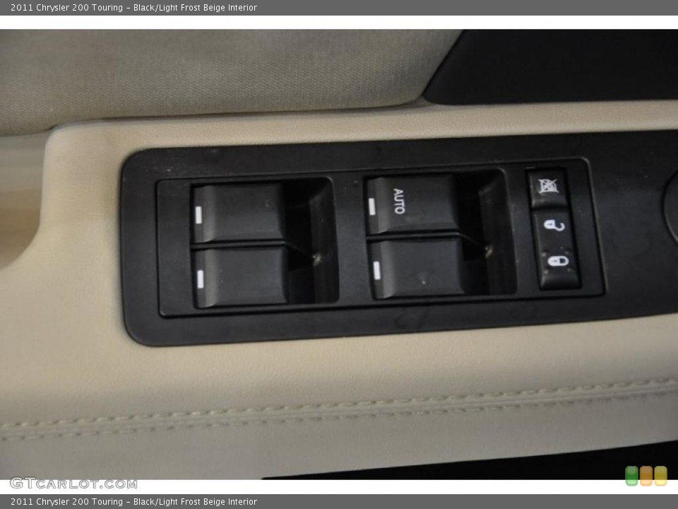 Black/Light Frost Beige Interior Controls for the 2011 Chrysler 200 Touring #44897458