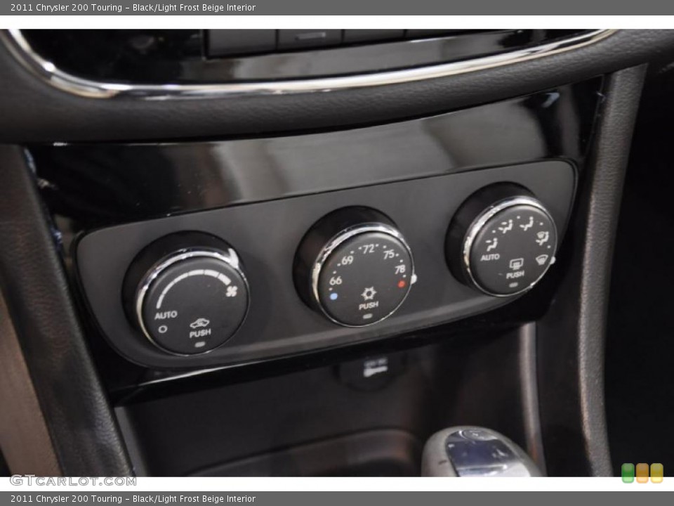 Black/Light Frost Beige Interior Controls for the 2011 Chrysler 200 Touring #44897538