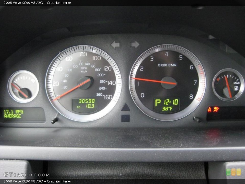 Graphite Interior Gauges for the 2008 Volvo XC90 V8 AWD #44897606