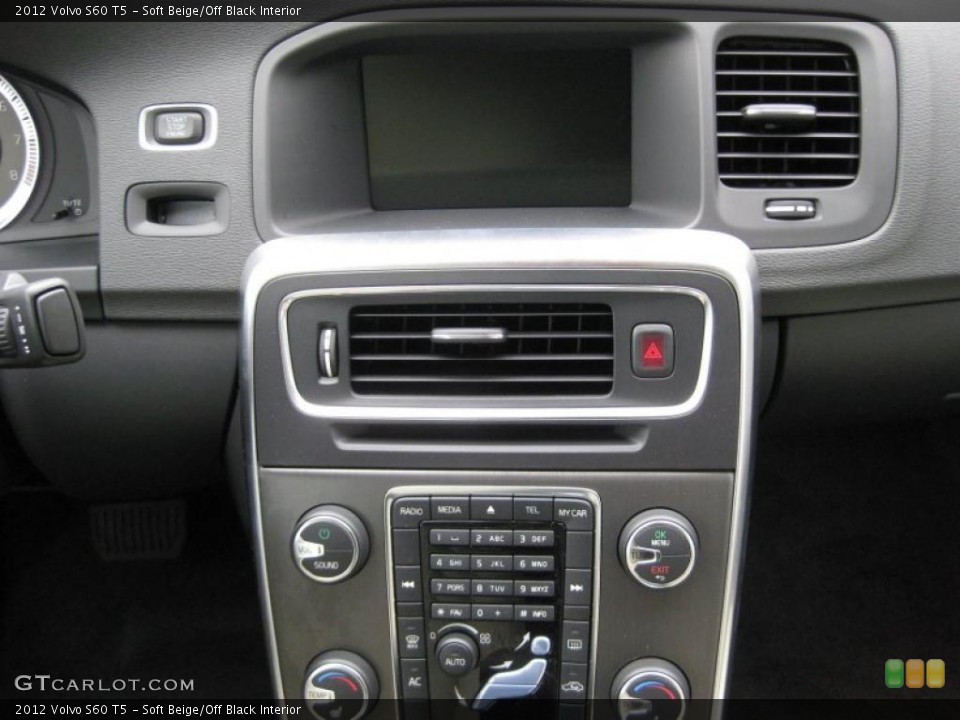 Soft Beige/Off Black Interior Controls for the 2012 Volvo S60 T5 #44897838