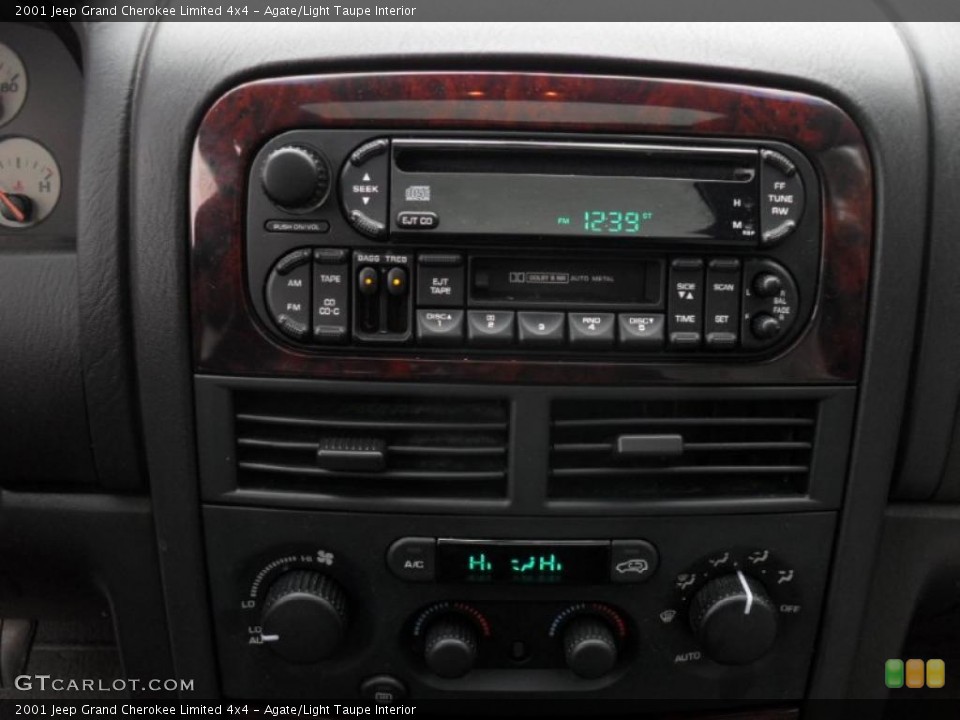 Agate/Light Taupe Interior Controls for the 2001 Jeep Grand Cherokee Limited 4x4 #44903046