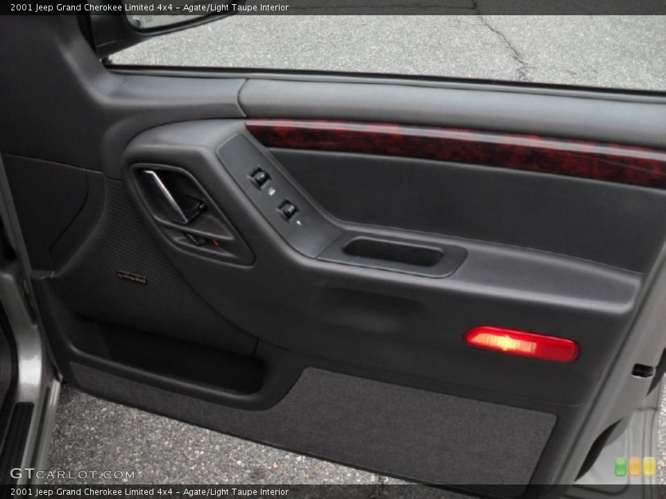 Agate/Light Taupe Interior Door Panel for the 2001 Jeep Grand Cherokee Limited 4x4 #44903202
