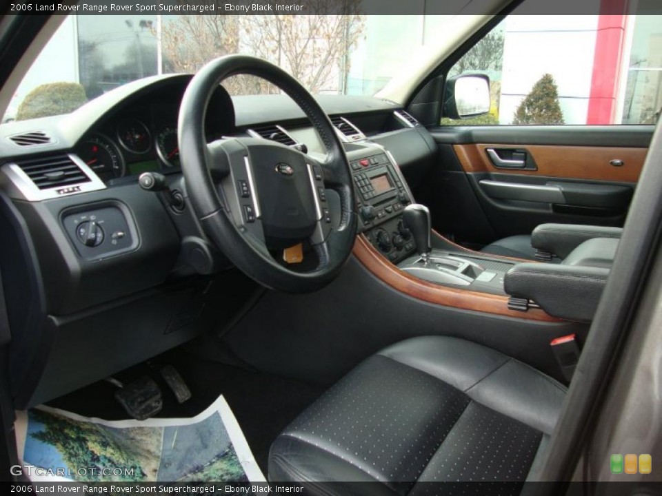 Ebony Black Interior Photo for the 2006 Land Rover Range Rover Sport Supercharged #44908683