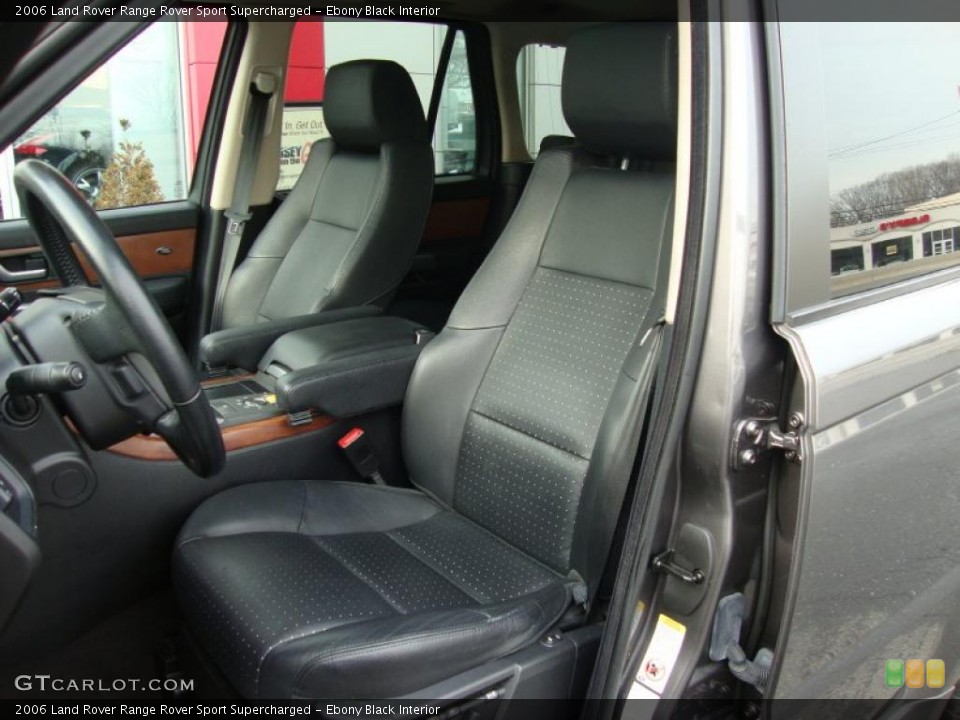 Ebony Black Interior Photo for the 2006 Land Rover Range Rover Sport Supercharged #44908703