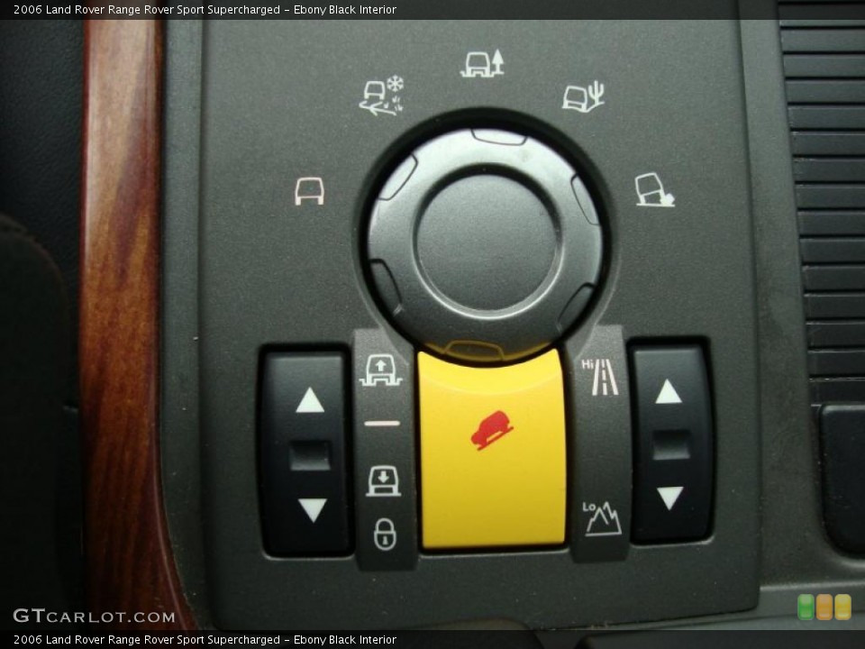 Ebony Black Interior Controls for the 2006 Land Rover Range Rover Sport Supercharged #44908907