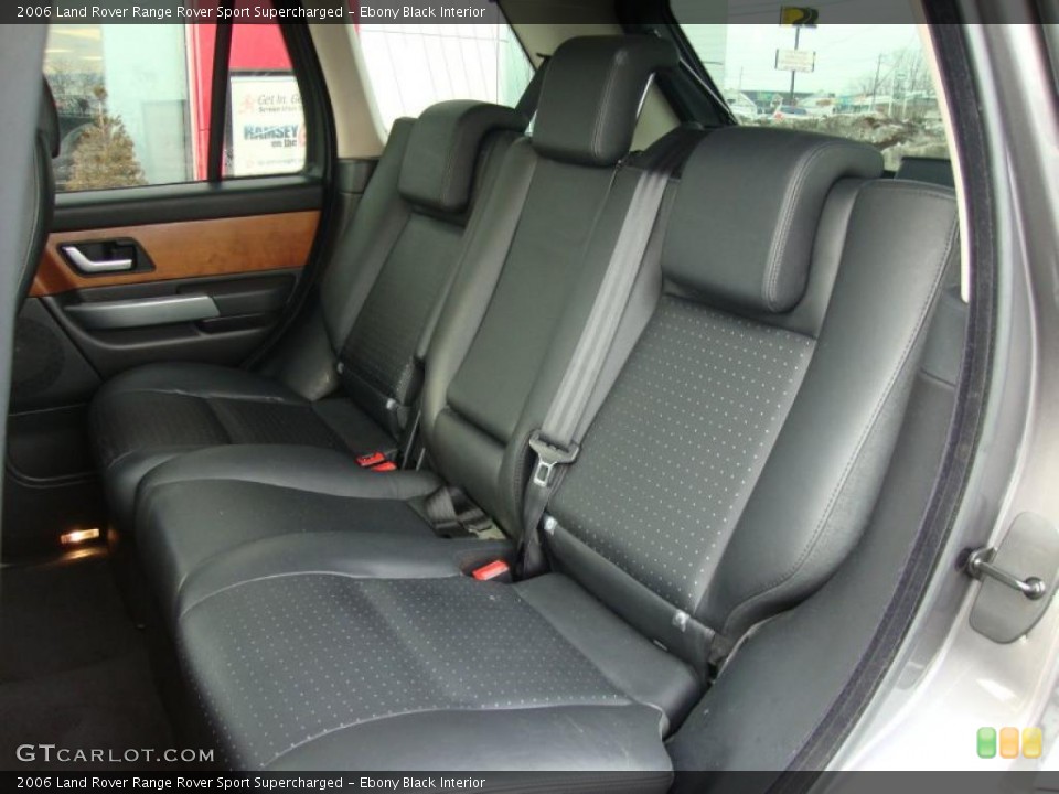 Ebony Black Interior Photo for the 2006 Land Rover Range Rover Sport Supercharged #44908943