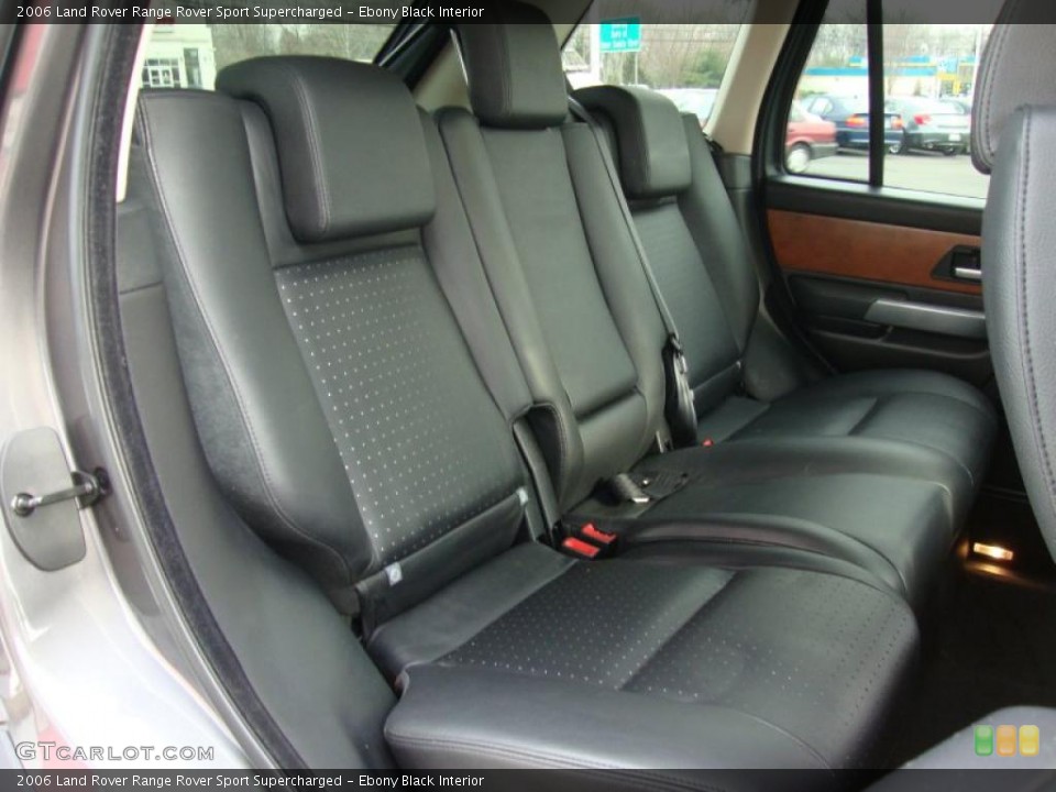 Ebony Black Interior Photo for the 2006 Land Rover Range Rover Sport Supercharged #44909039
