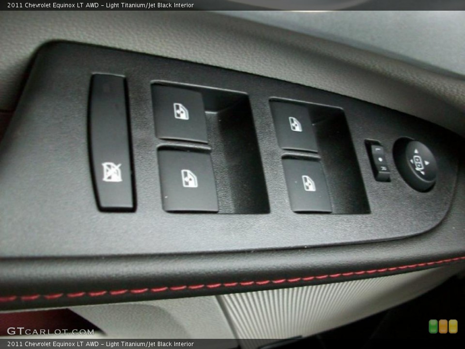 Light Titanium/Jet Black Interior Controls for the 2011 Chevrolet Equinox LT AWD #44909527