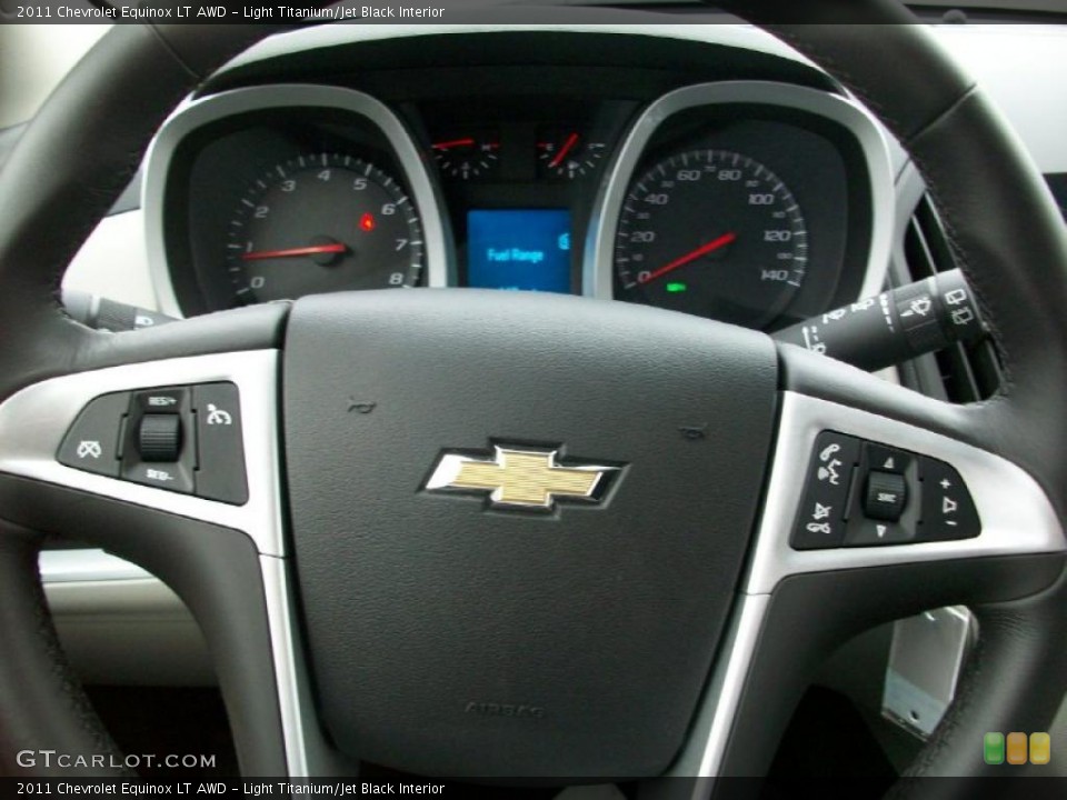 Light Titanium/Jet Black Interior Controls for the 2011 Chevrolet Equinox LT AWD #44909539