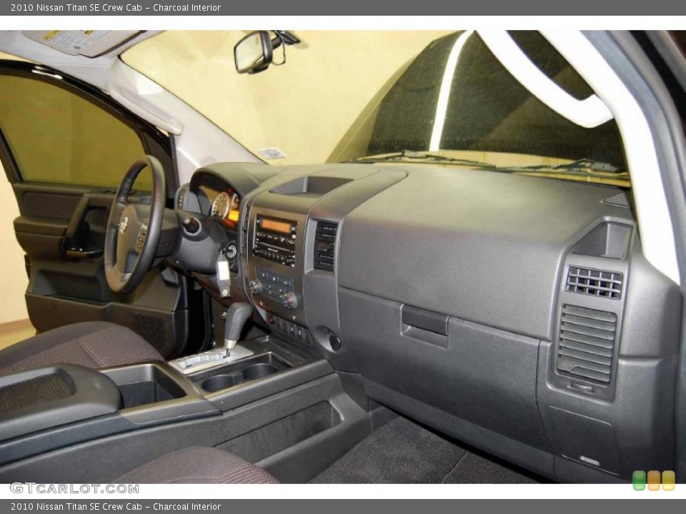 Charcoal Interior Dashboard for the 2010 Nissan Titan SE Crew Cab #44910931