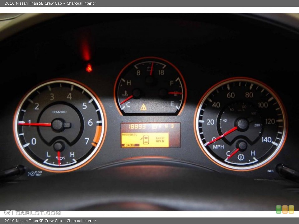 Charcoal Interior Gauges for the 2010 Nissan Titan SE Crew Cab #44911007