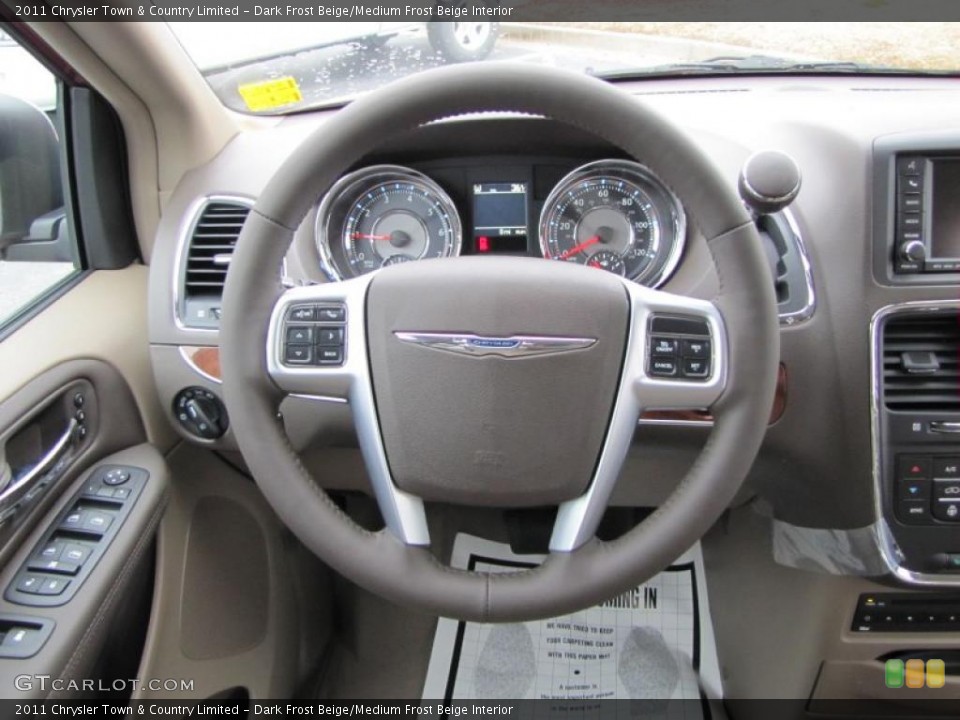 Dark Frost Beige/Medium Frost Beige Interior Steering Wheel for the 2011 Chrysler Town & Country Limited #44911927