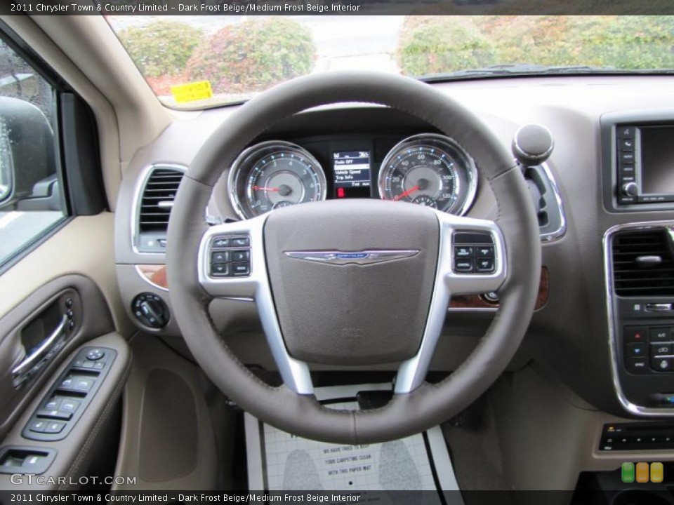 Dark Frost Beige/Medium Frost Beige Interior Steering Wheel for the 2011 Chrysler Town & Country Limited #44912139