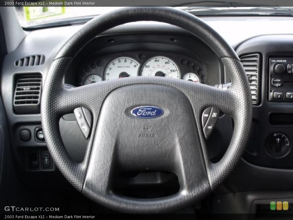 Medium Dark Flint Interior Steering Wheel for the 2003 Ford Escape XLS #44912479