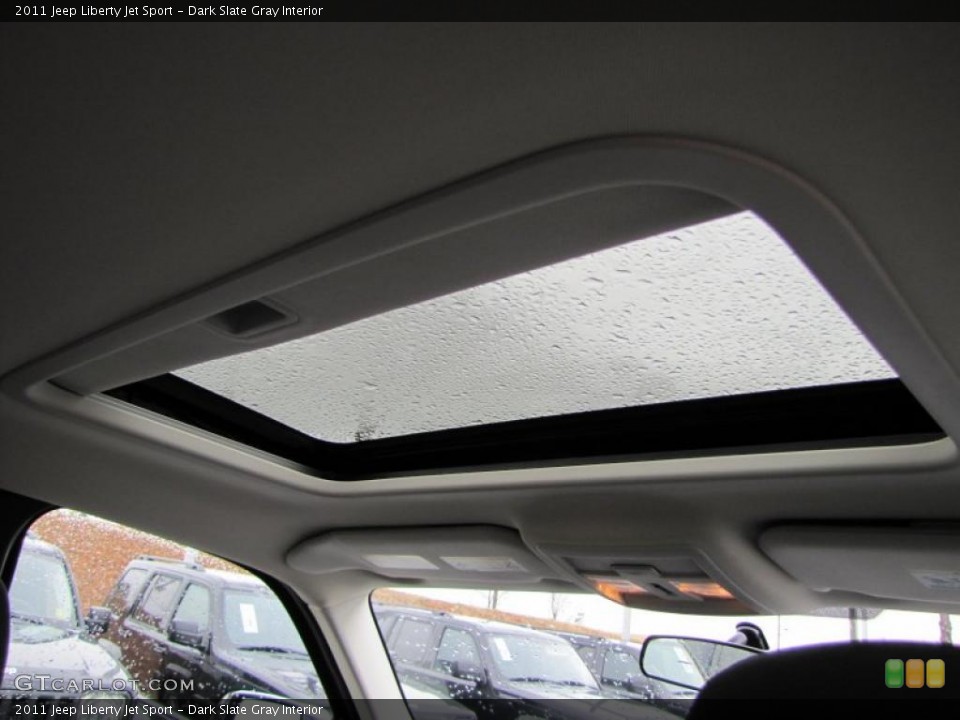 Dark Slate Gray Interior Sunroof for the 2011 Jeep Liberty Jet Sport #44912923