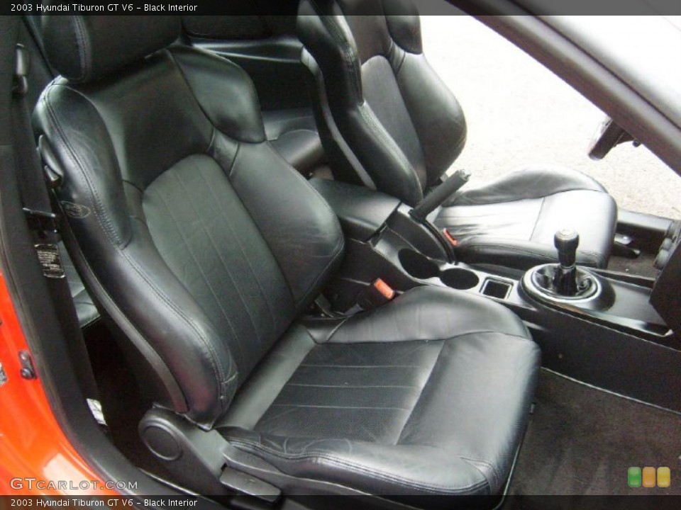 Black Interior Photo for the 2003 Hyundai Tiburon GT V6 #44913792