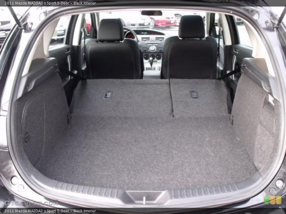 Black Interior Trunk for the 2011 Mazda MAZDA3 s Sport 5 Door #44913844