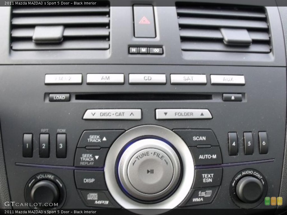 Black Interior Controls for the 2011 Mazda MAZDA3 s Sport 5 Door #44914060