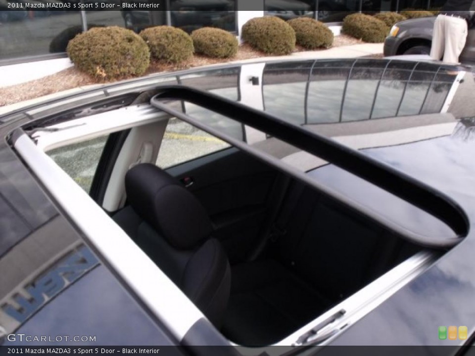 Black Interior Sunroof for the 2011 Mazda MAZDA3 s Sport 5 Door #44914188