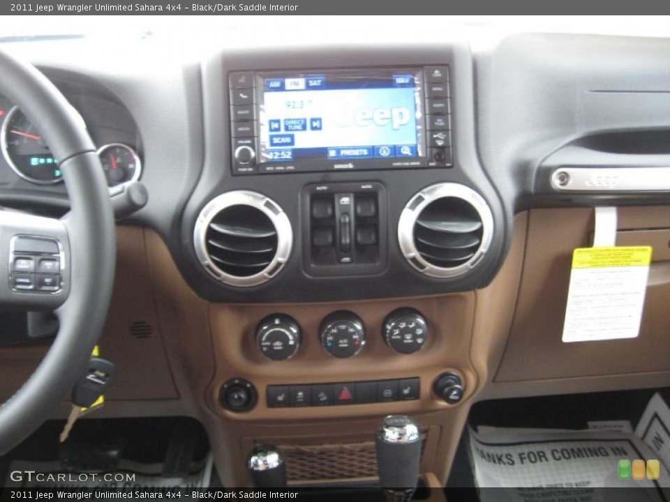 Black/Dark Saddle Interior Controls for the 2011 Jeep Wrangler Unlimited Sahara 4x4 #44914620