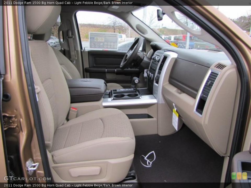 Light Pebble Beige/Bark Brown Interior Photo for the 2011 Dodge Ram 1500 Big Horn Quad Cab #44915548