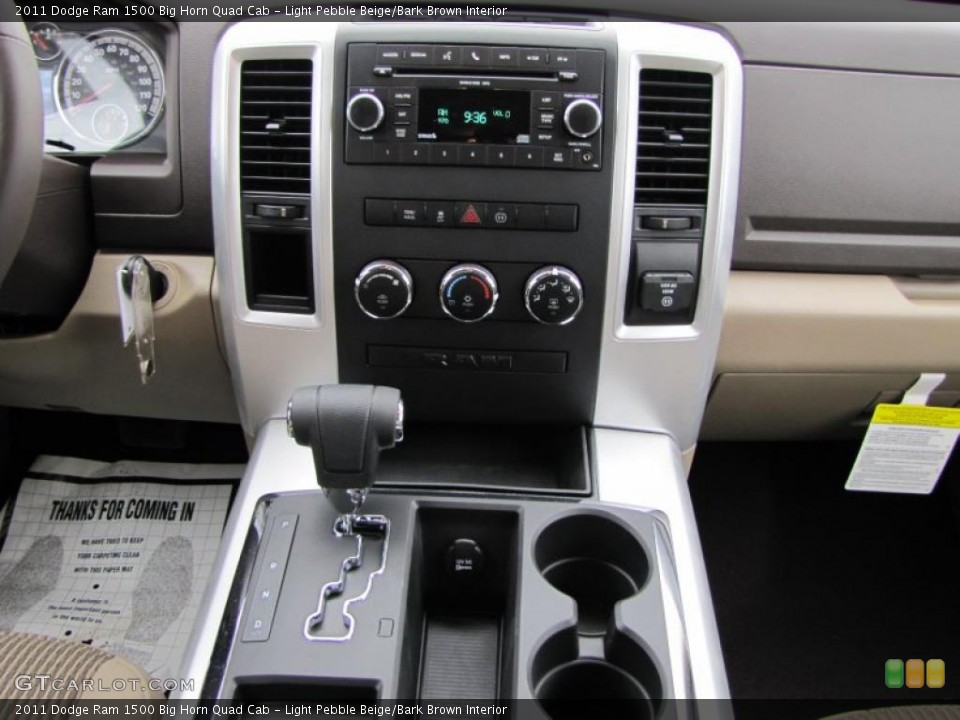 Light Pebble Beige/Bark Brown Interior Dashboard for the 2011 Dodge Ram 1500 Big Horn Quad Cab #44915576
