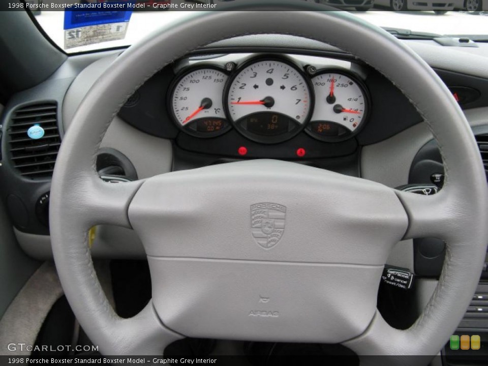 Graphite Grey Interior Steering Wheel for the 1998 Porsche Boxster  #44915932