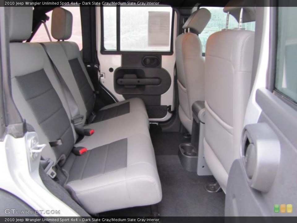Dark Slate Gray/Medium Slate Gray Interior Photo for the 2010 Jeep Wrangler Unlimited Sport 4x4 #44917880