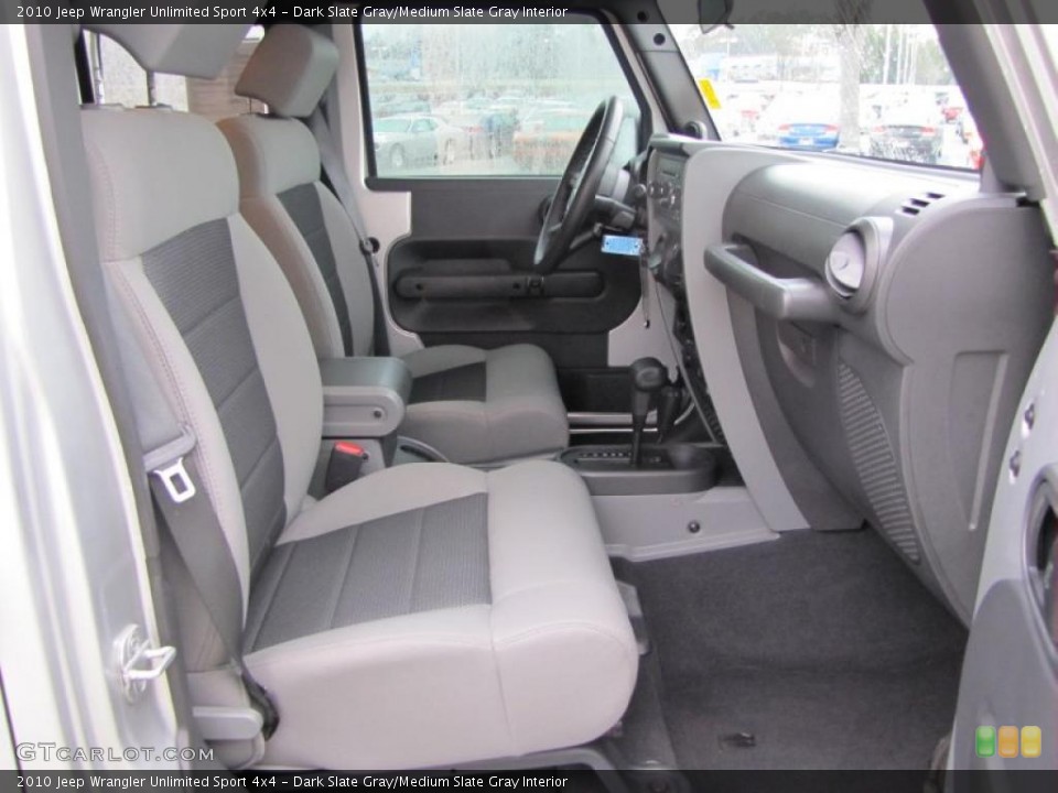 Dark Slate Gray/Medium Slate Gray Interior Photo for the 2010 Jeep Wrangler Unlimited Sport 4x4 #44917908