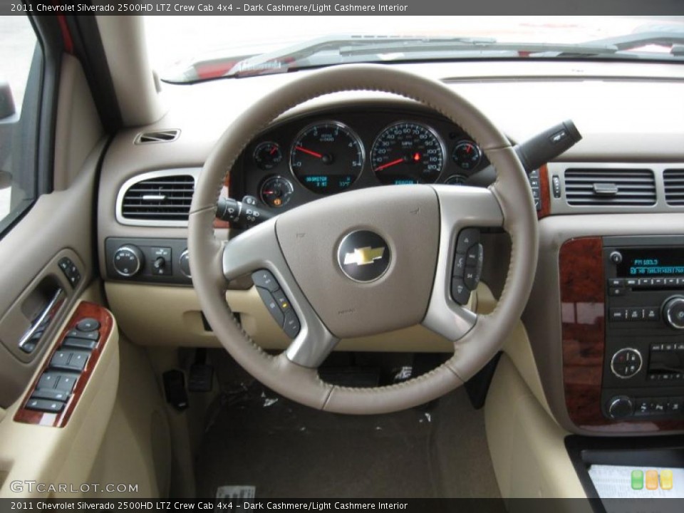 Dark Cashmere/Light Cashmere Interior Dashboard for the 2011 Chevrolet Silverado 2500HD LTZ Crew Cab 4x4 #44918012