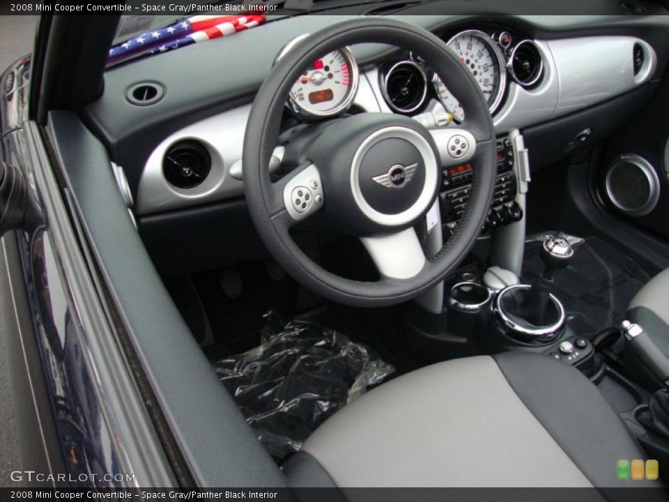Space Gray/Panther Black Interior Dashboard for the 2008 Mini Cooper Convertible #44918512