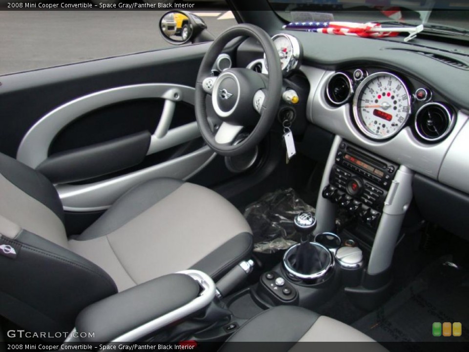 Space Gray/Panther Black Interior Photo for the 2008 Mini Cooper Convertible #44918624