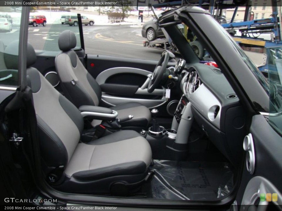 Space Gray/Panther Black Interior Photo for the 2008 Mini Cooper Convertible #44918640
