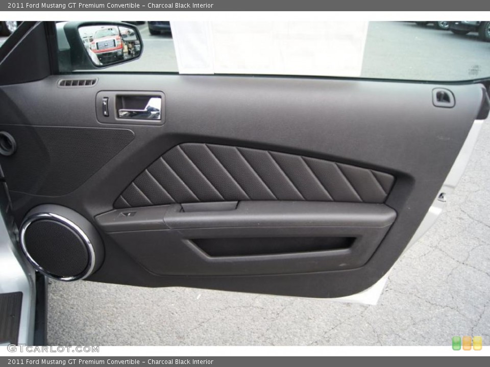 Charcoal Black Interior Door Panel for the 2011 Ford Mustang GT Premium Convertible #44919592
