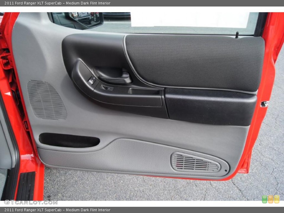 Medium Dark Flint Interior Door Panel for the 2011 Ford Ranger XLT SuperCab #44920812