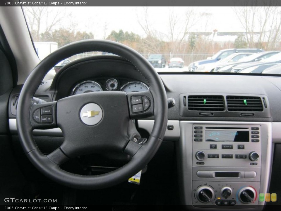 Ebony Interior Dashboard for the 2005 Chevrolet Cobalt LS Coupe #44921312