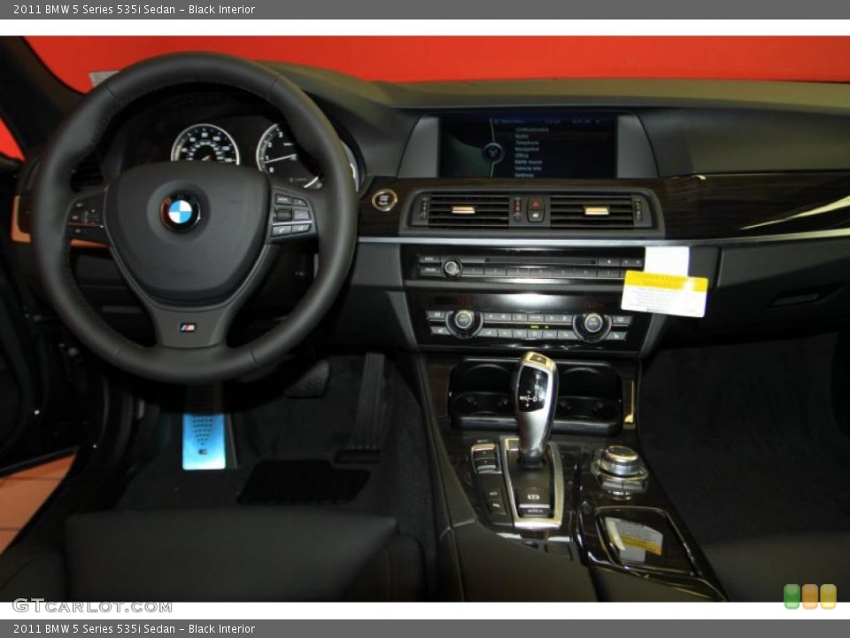 Black Interior Dashboard for the 2011 BMW 5 Series 535i Sedan #44921328