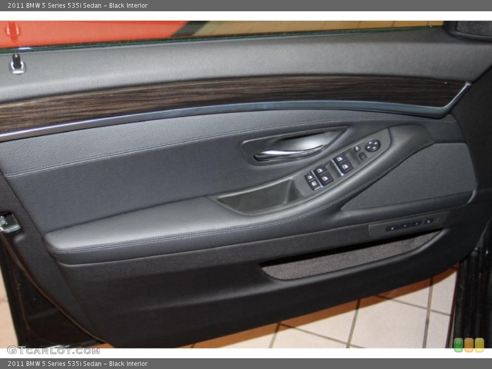Black Interior Door Panel for the 2011 BMW 5 Series 535i Sedan #44921364