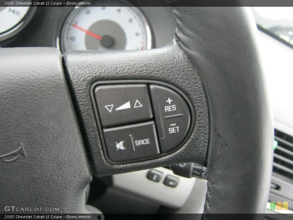 Ebony Interior Controls for the 2005 Chevrolet Cobalt LS Coupe #44921404