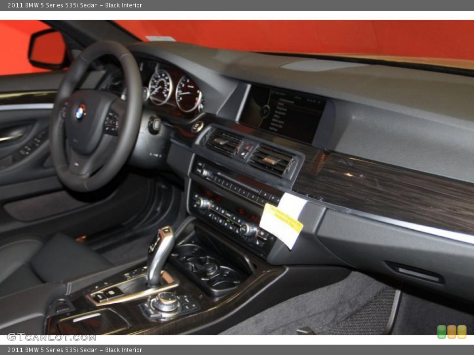 Black Interior Dashboard for the 2011 BMW 5 Series 535i Sedan #44921532