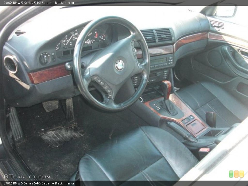 Black Interior Prime Interior for the 2002 BMW 5 Series 540i Sedan #44923264